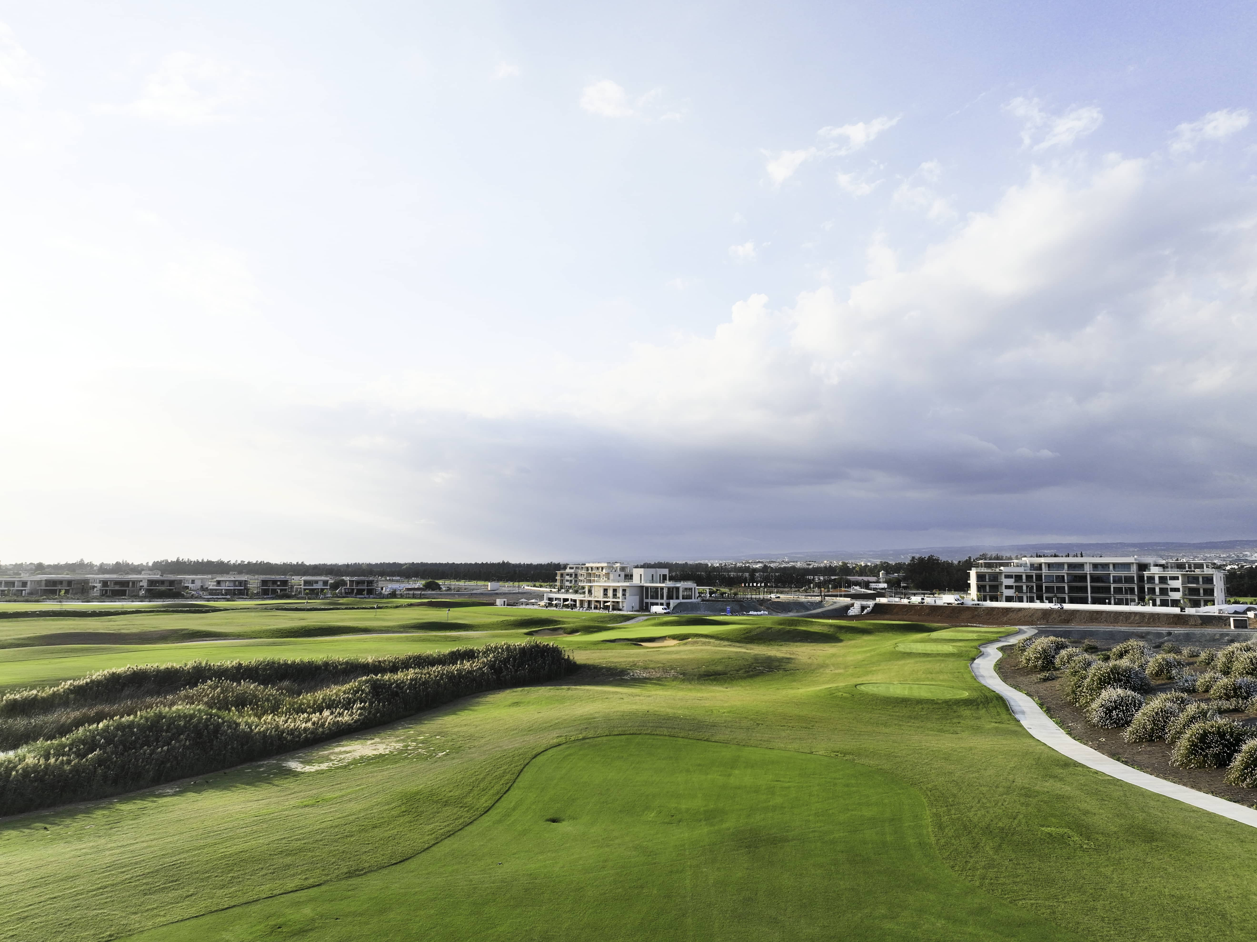 The Clubhouse at Limassol Greens as seen from the Golf Course